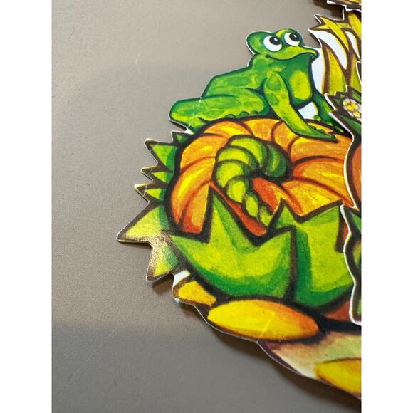 Lot of 3 Thanksgiving Die Cut Window Decorations Pilgrim Indian Beistle 1978 - Picture 8 of 9